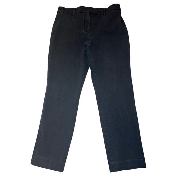 Talbots Pants Women’s Size 6P Black Flat Front High Waist Straight Pant Casual - Picture 1 of 8